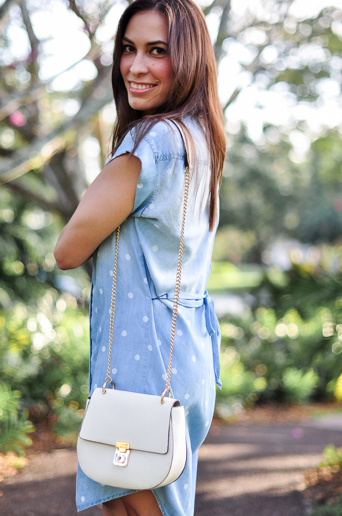 Bella Dahl Chambray Shirtdress styled by top FL fashion blogger, A Glam Lifestyle