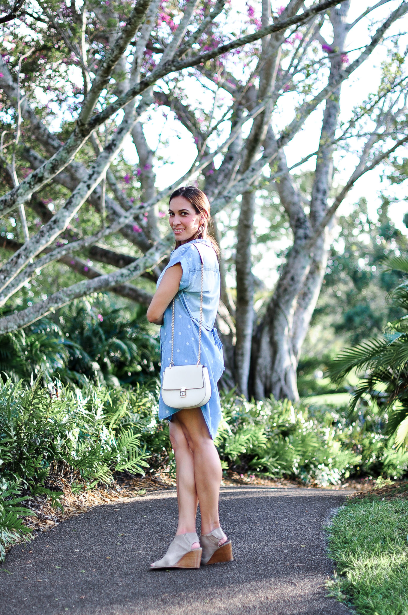 Bella Dahl Chambray Shirtdress styled by top FL fashion blogger, A Glam Lifestyle