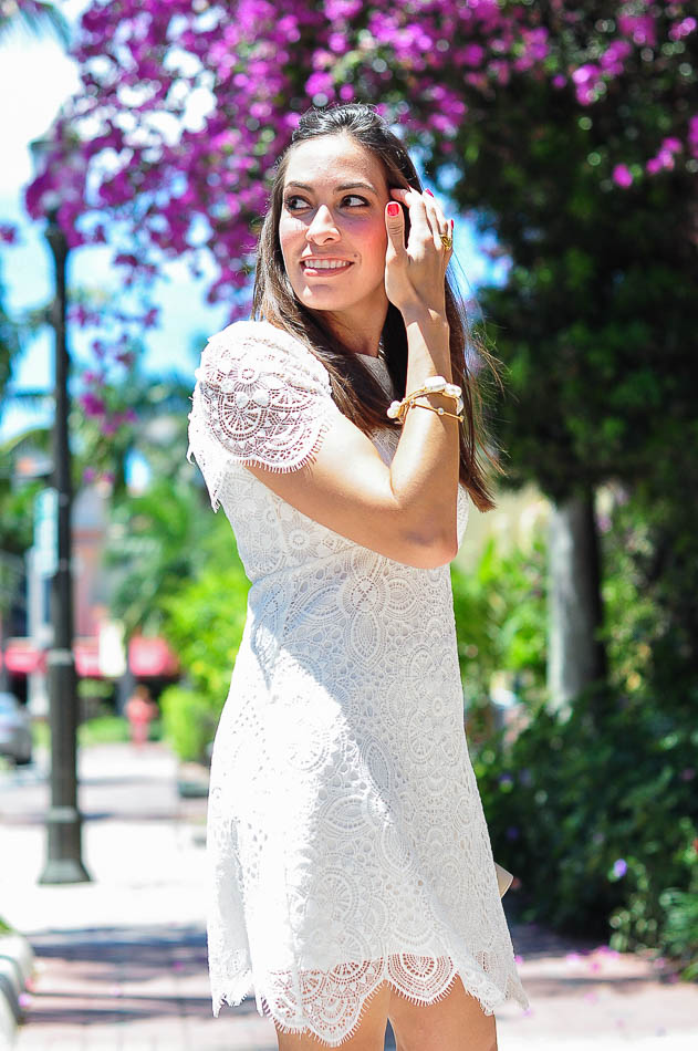 WHITE LACE DRESS - A Glam Lifestyle