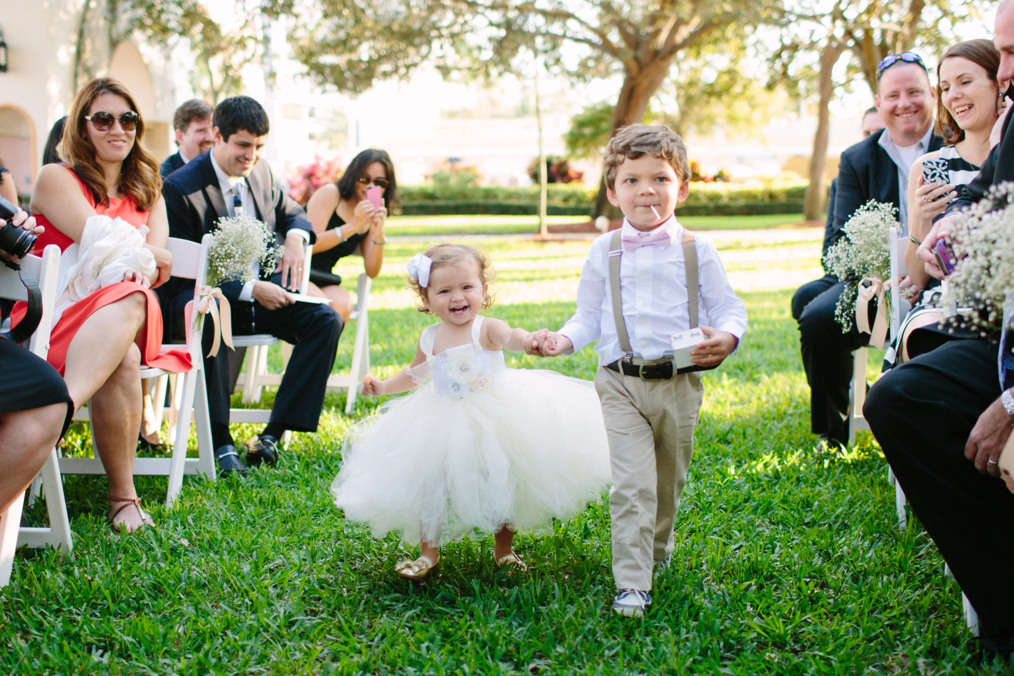 Flower girl and ring bearer