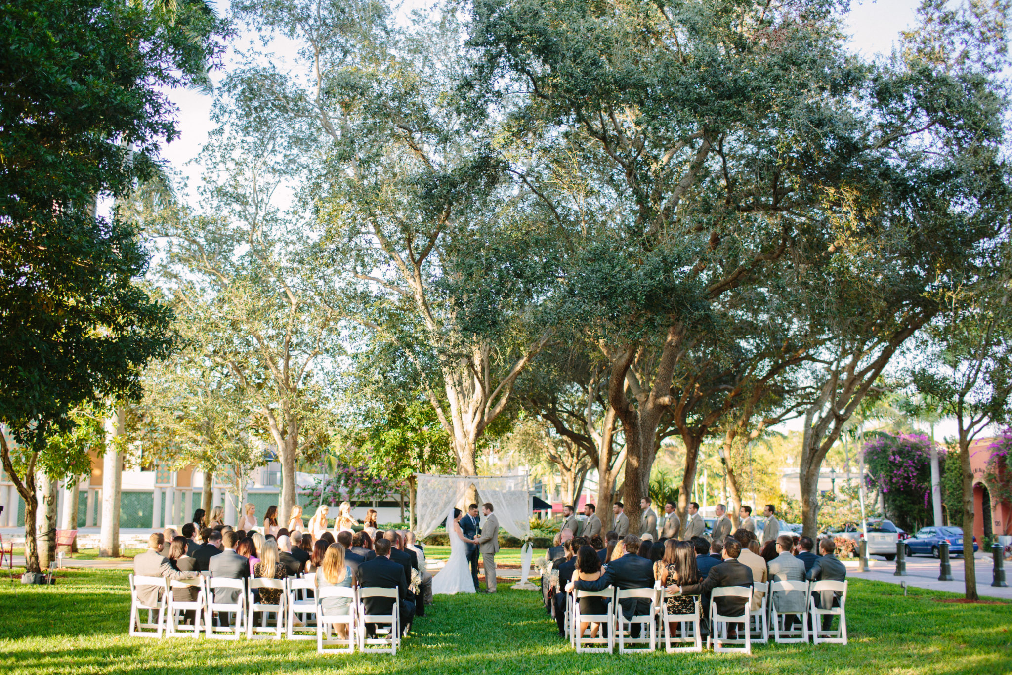 Sanborn Square wedding ceremony