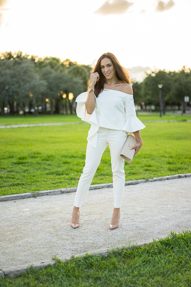 Chicwish, Chicwish top, white off the shoulder top, off shoulder top