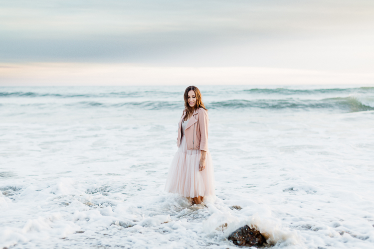 Malibu Beach Engagement photos_Jana Williams_Needle and Thread dress-4