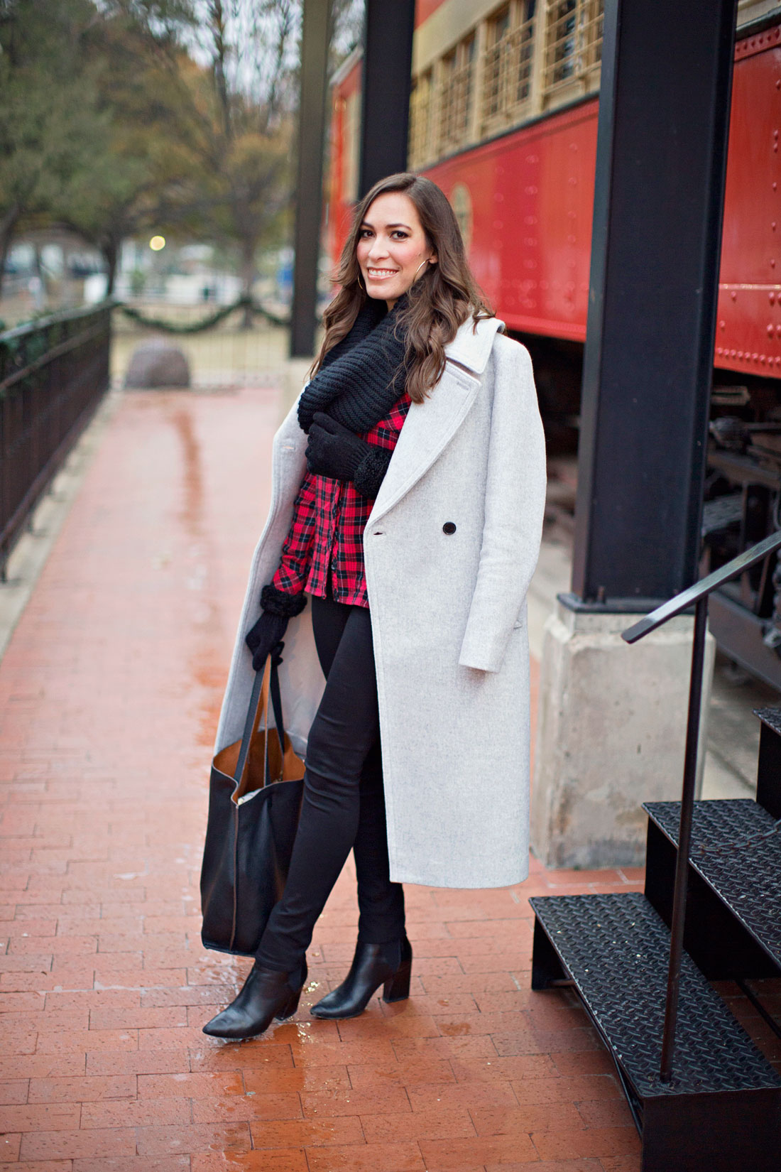 Casual Christmas Outfit - Buffalo Plaid Shirt - A Glam Lifestyle