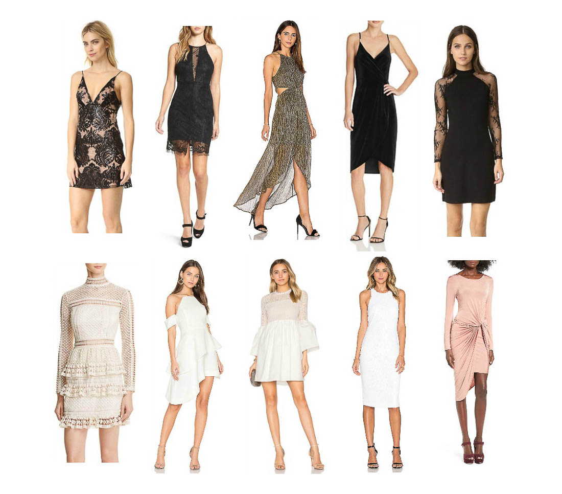 Amanda from A Glam Lifestyle blog shares what to wear on new years eve and her top NYE dresses