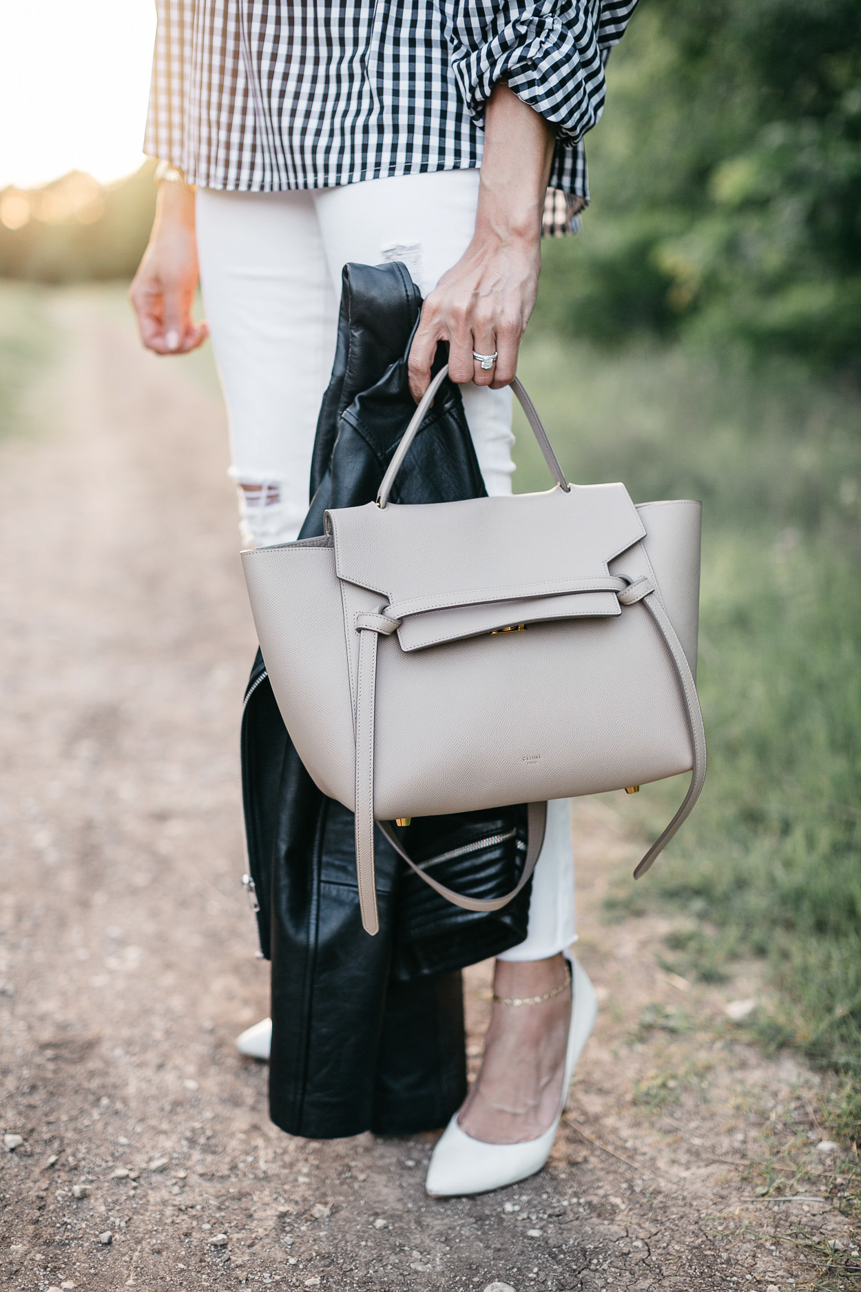 Celine belt bag is a neutral accessory favorite of South Florida fashion blogger Amanda of A Glam Lifestyle