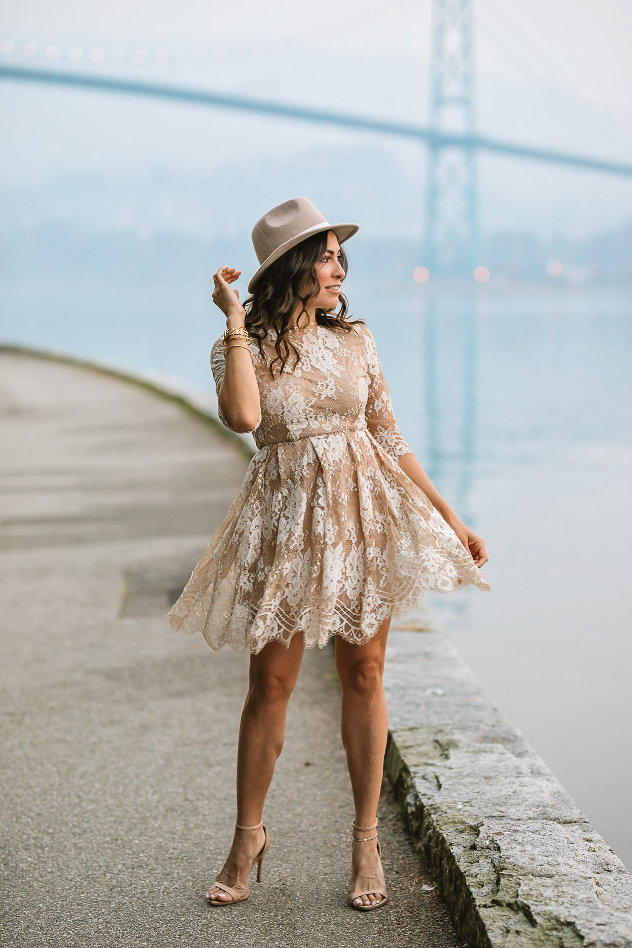 The best things to do in Vancouver in 24 hours selected by fashion blogger Amanda of A Glam Lifestyle, wearing Chicwish lace dress