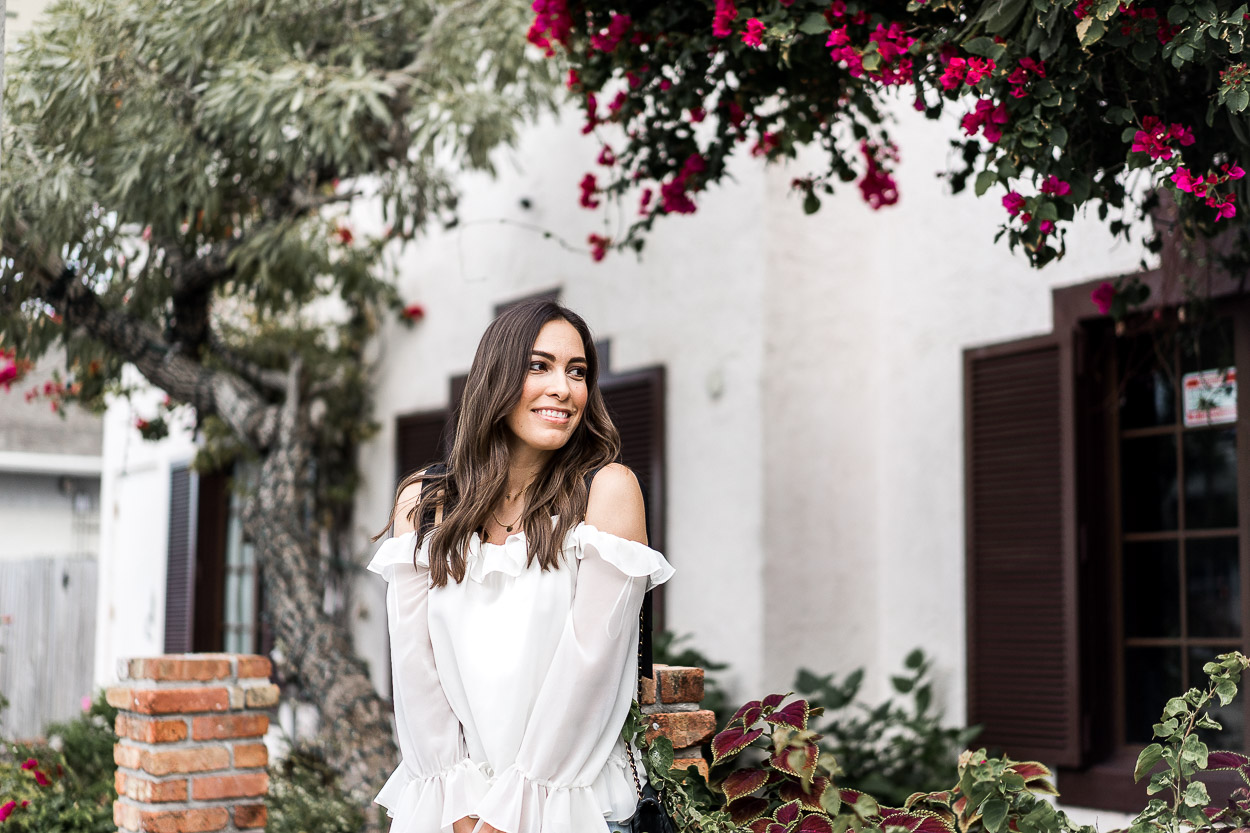 spring style ruffled blouse