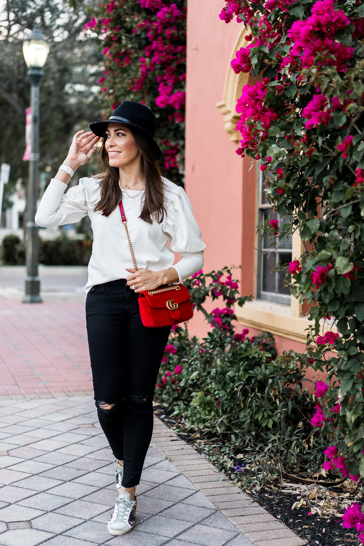 street style gucci marmont red