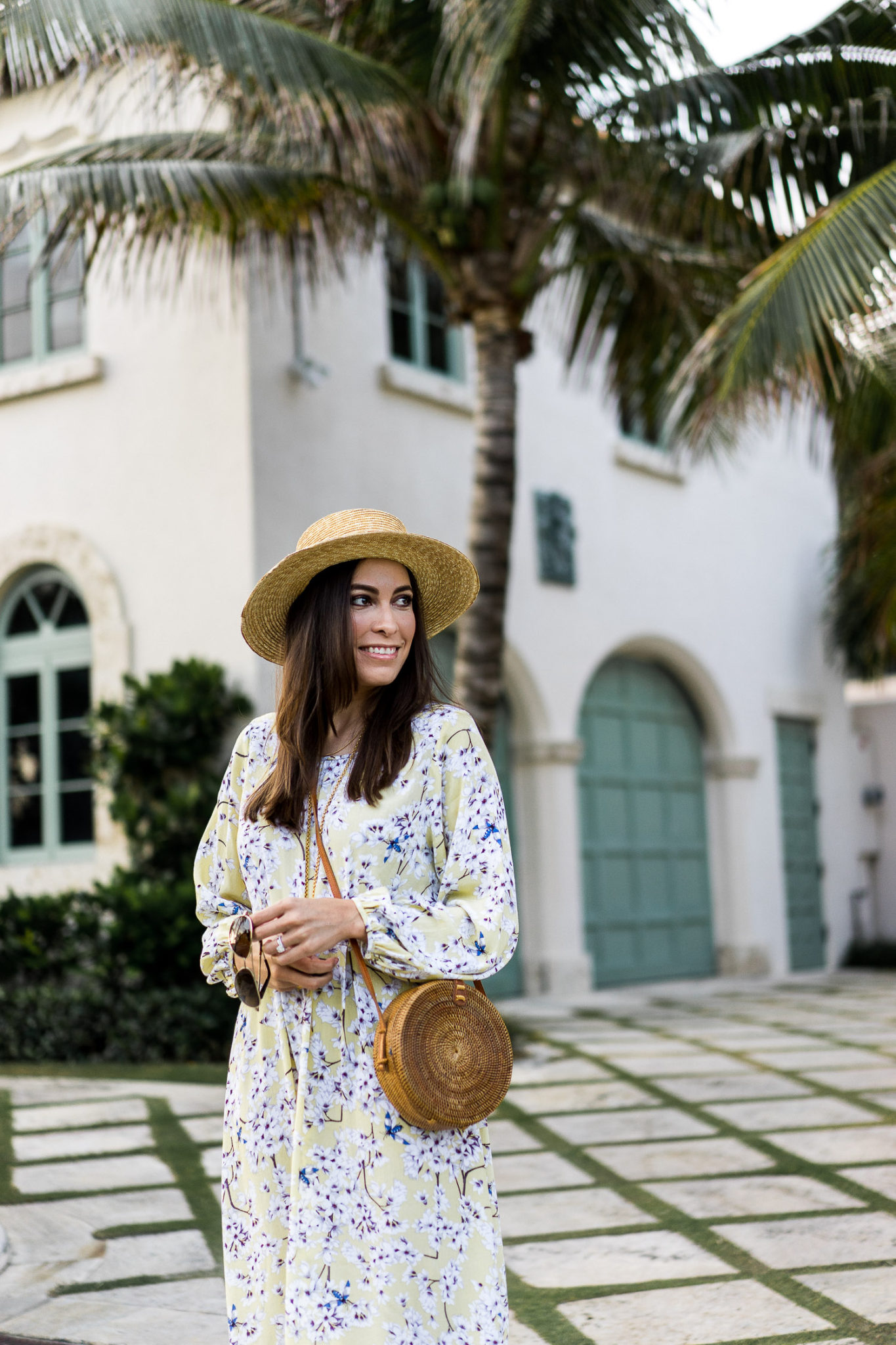 daffodil print dress