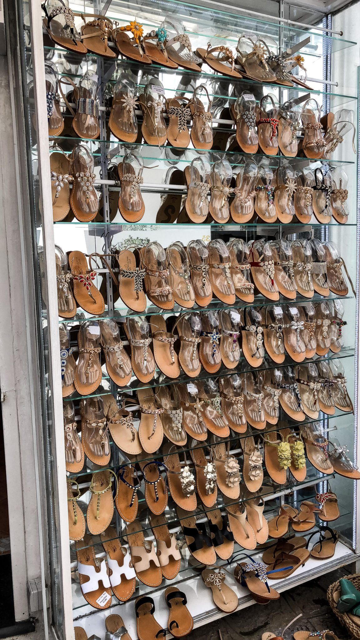 shopping for custom sandals