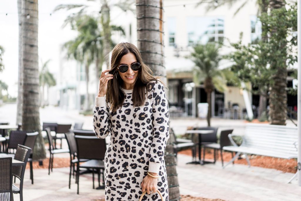 leopard print dress