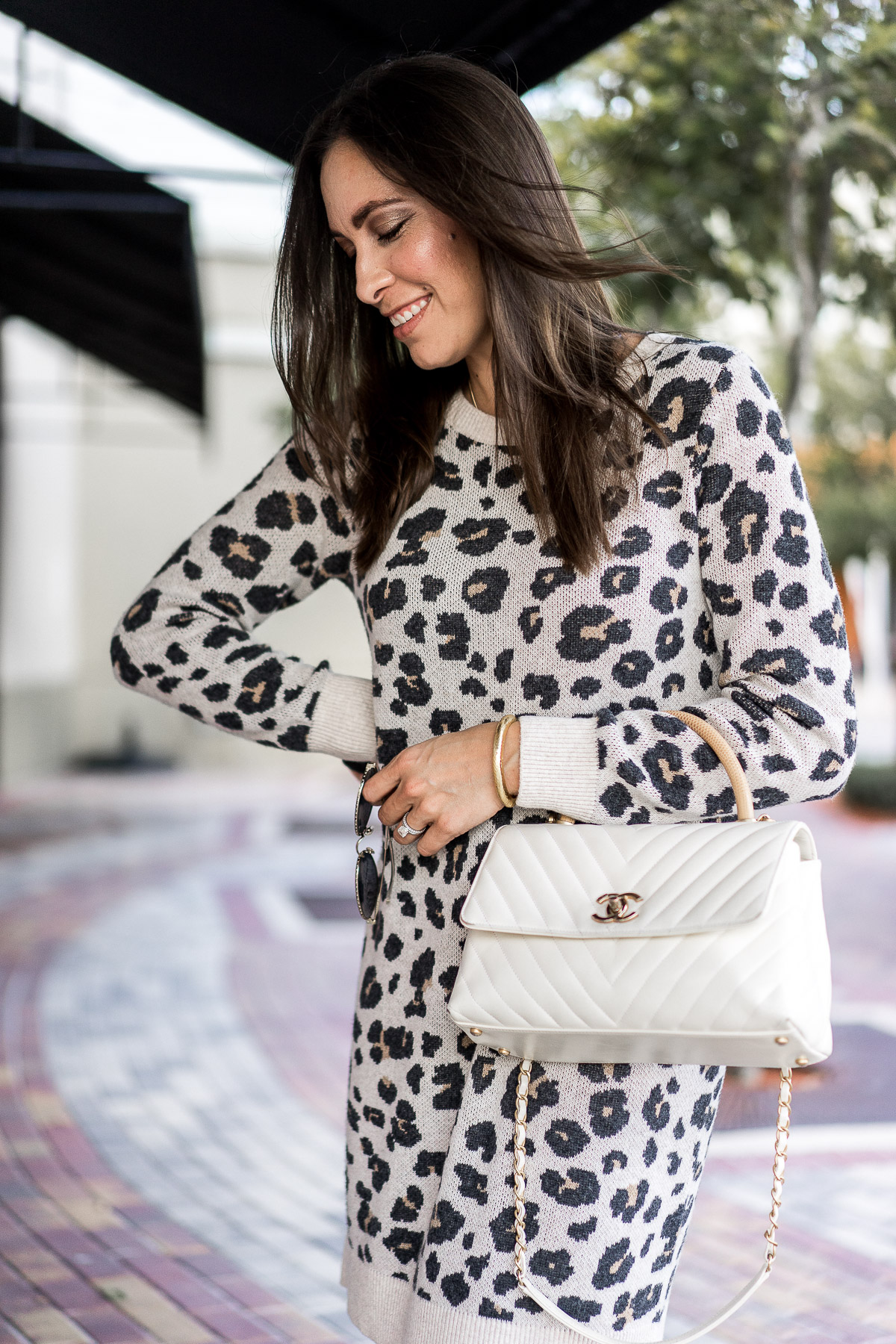 LOFT leopard print dress