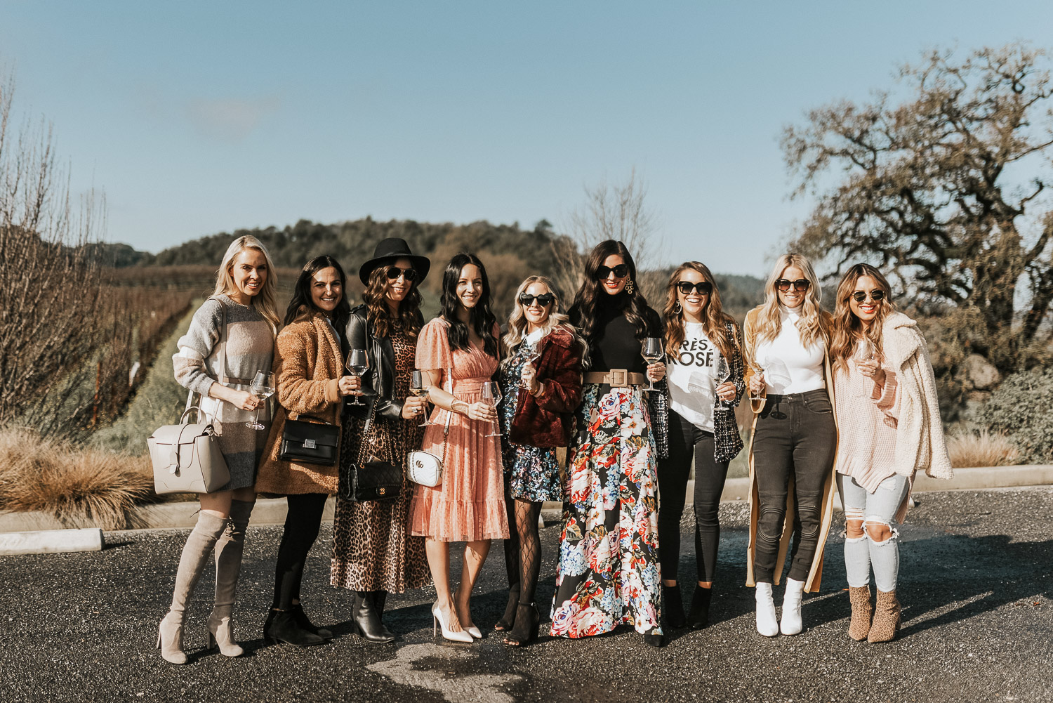 A group of fashion bloggers
