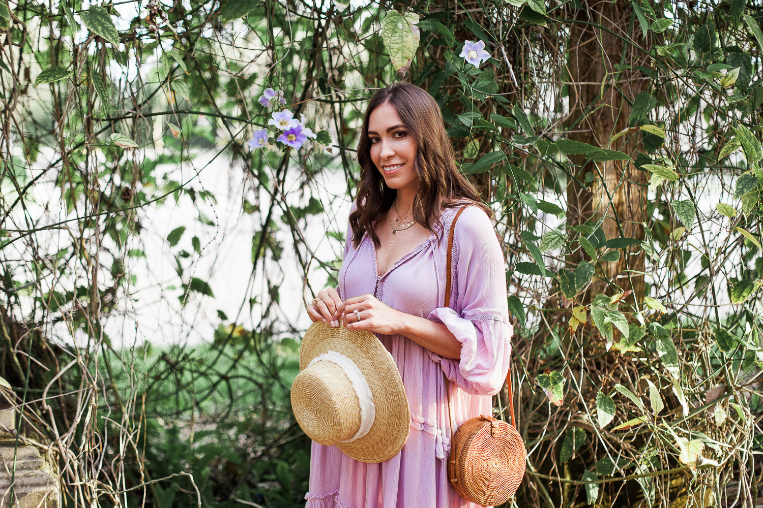 Spring lavender outfit