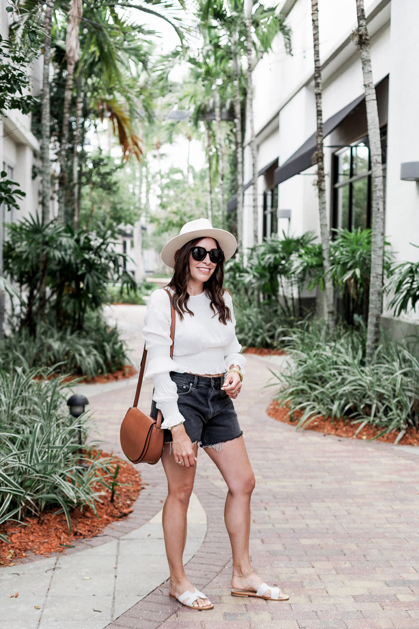 White Smocked Top for Spring