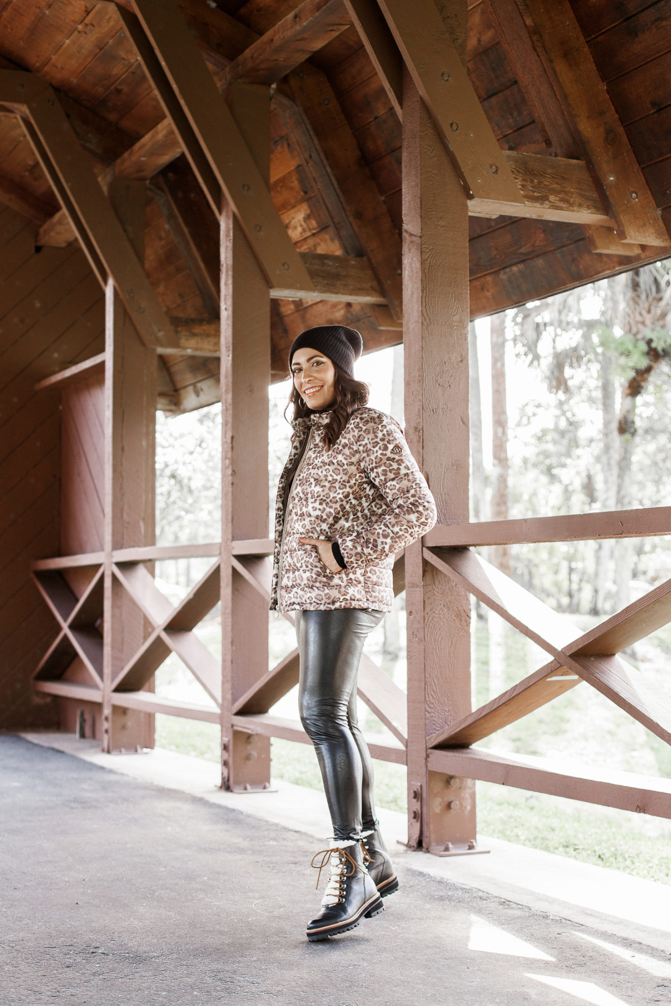 How to Style a Leopard Puffer Coat