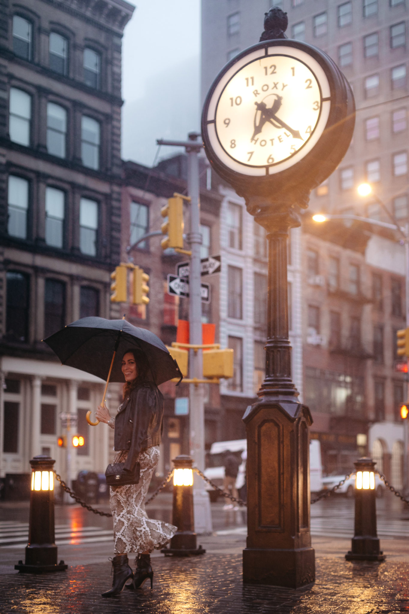 New York Fashion Week at night