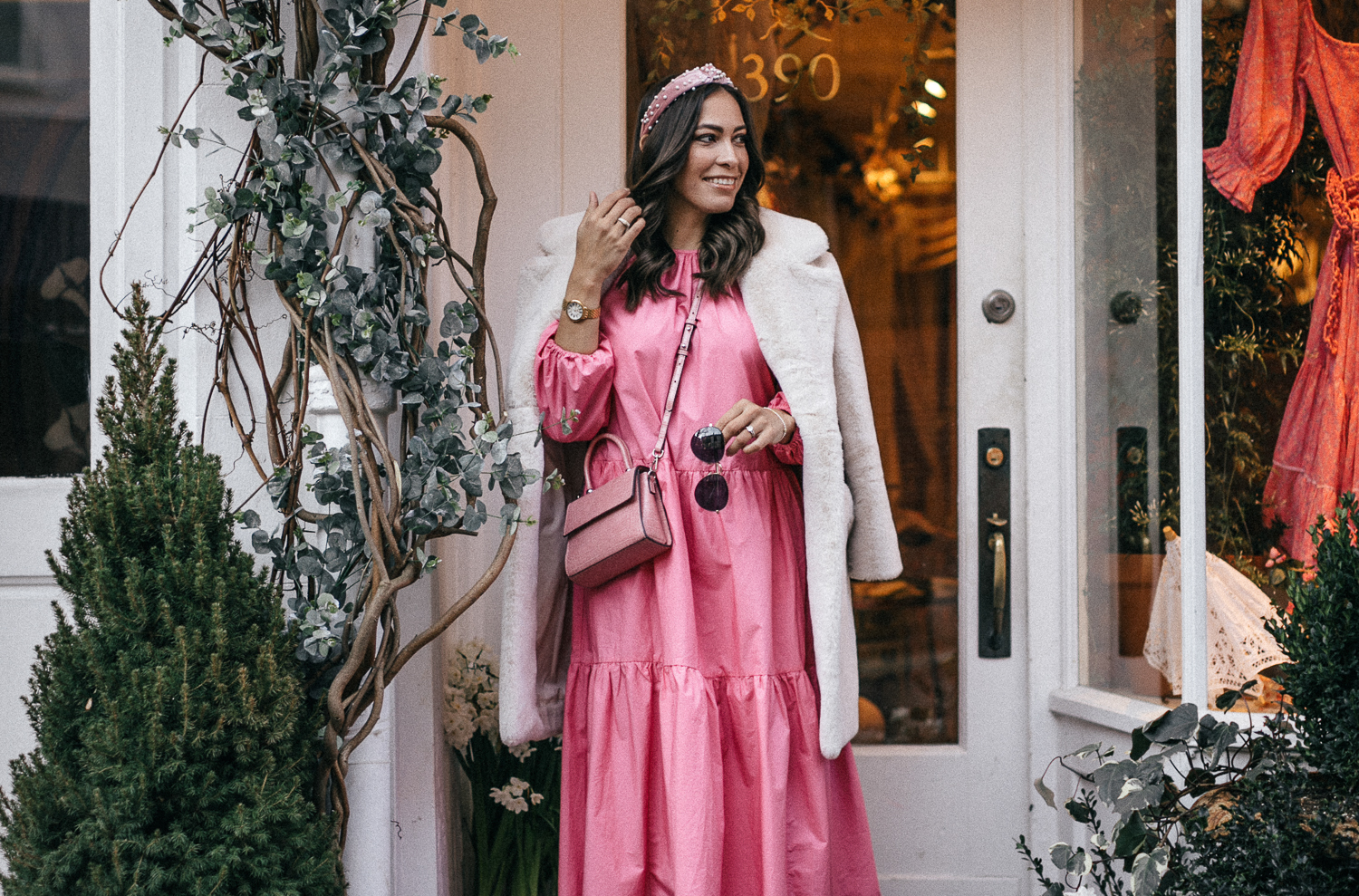 pink spring dress