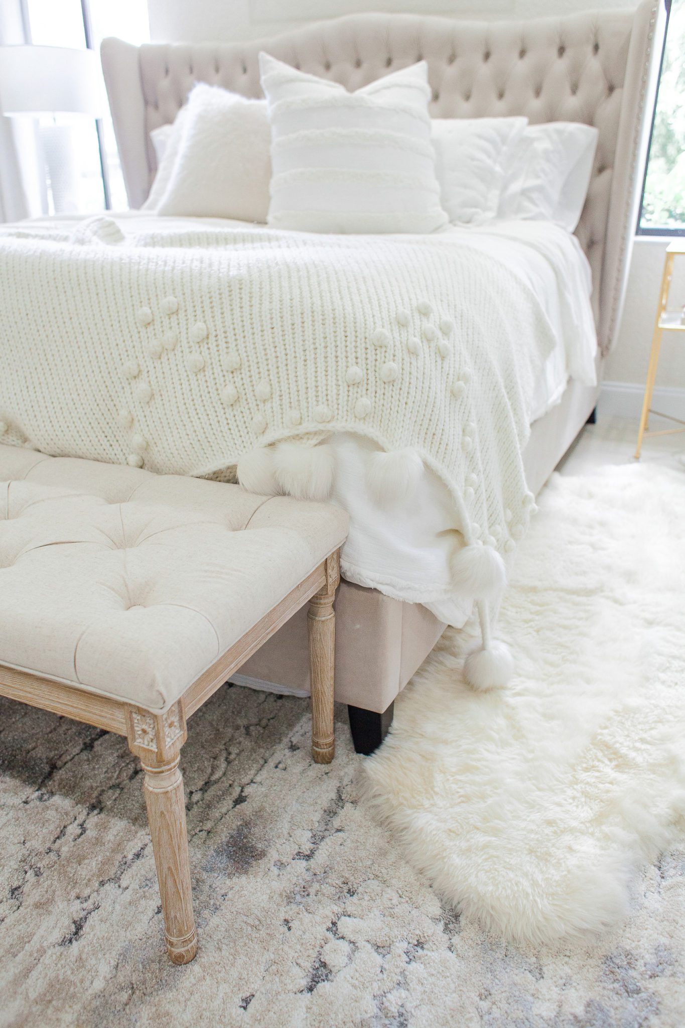 layered bedroom rugs 