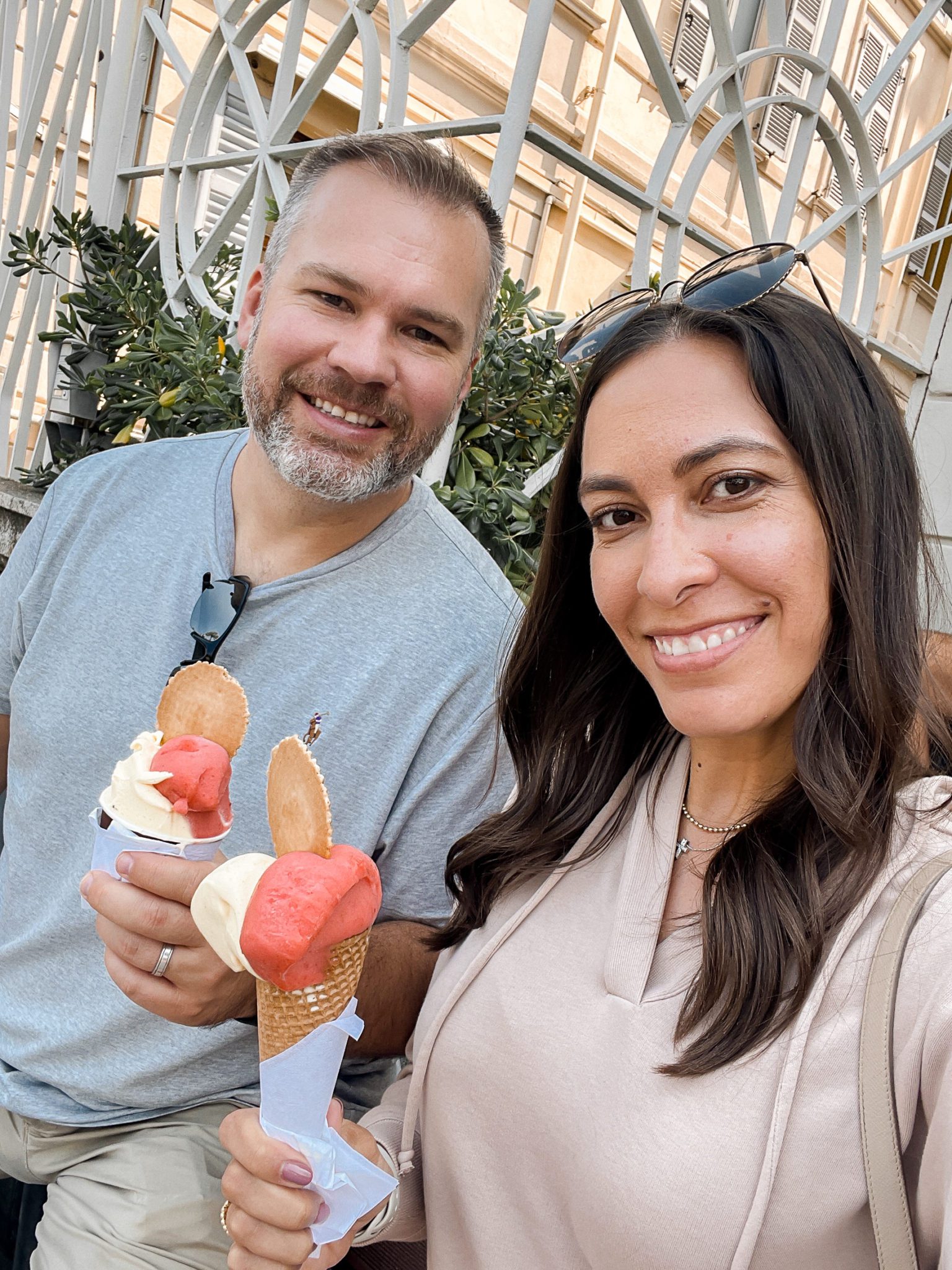 people eating ice cream 