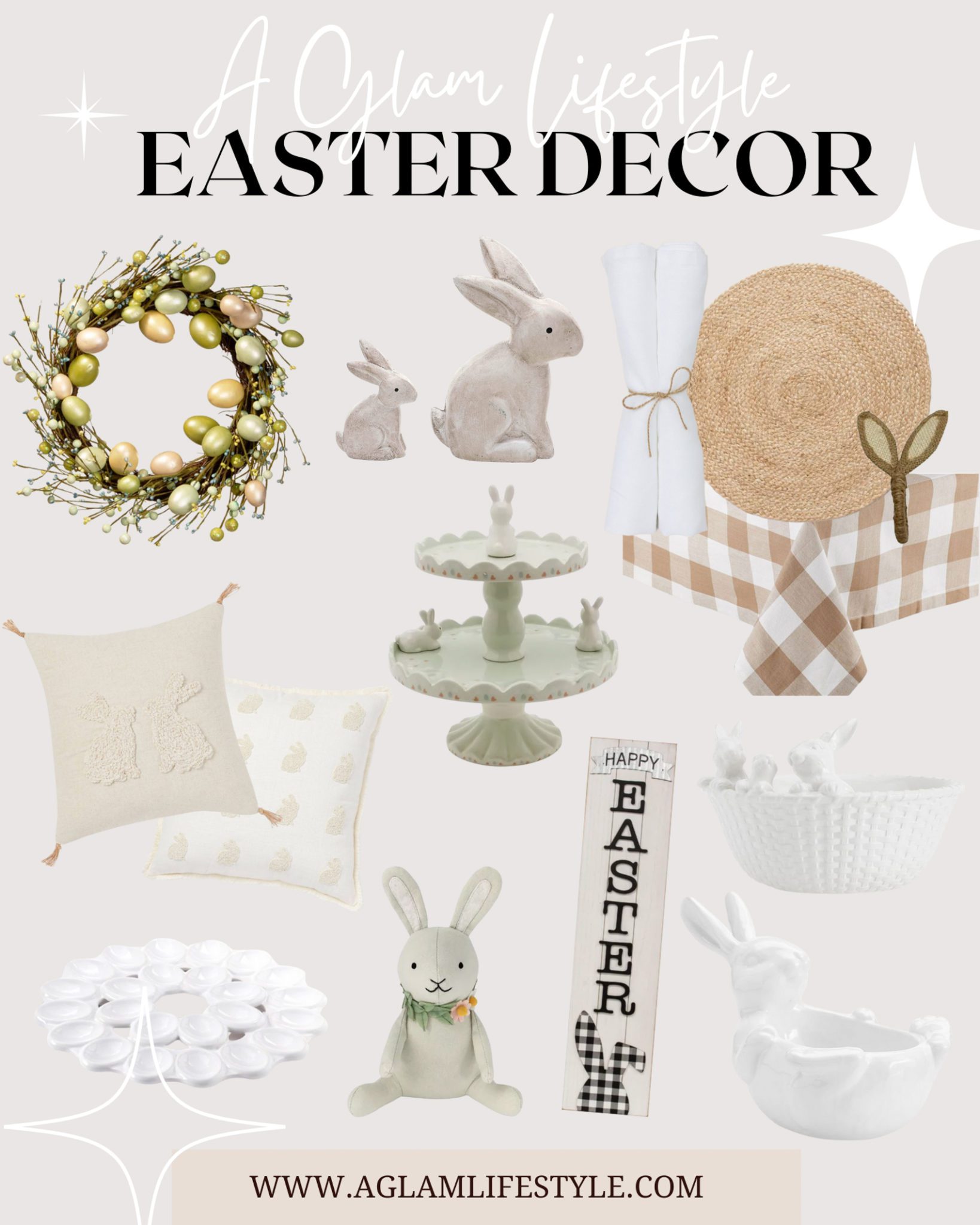 collage of Easter decoration ideas