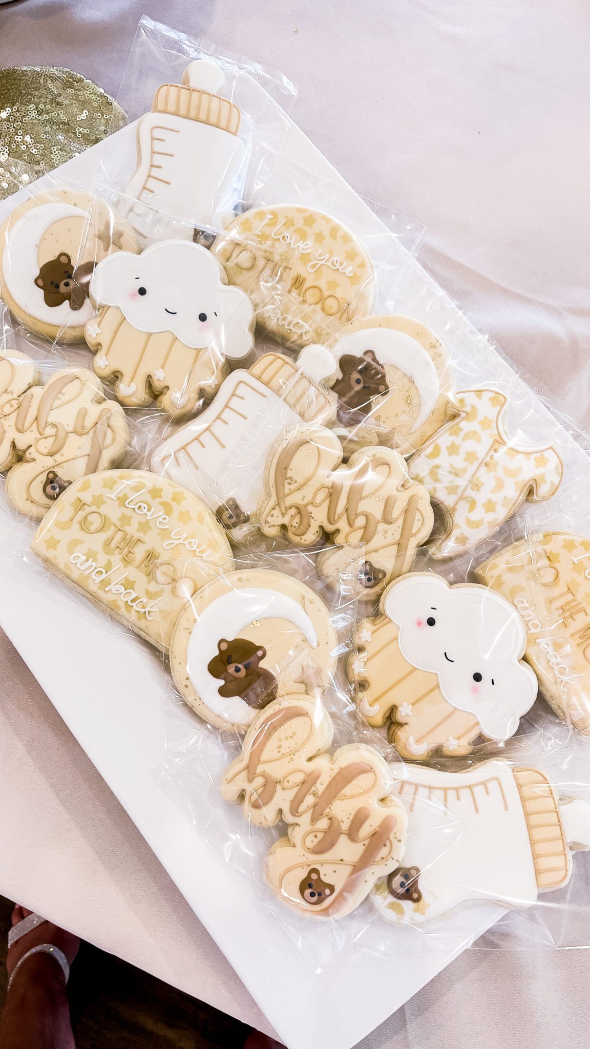 Custom baby shower cookies