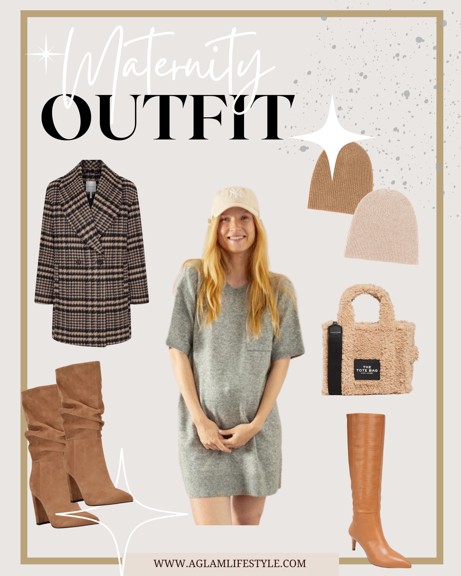 Winter Midi Dress Pregnancy Outfit Ideas