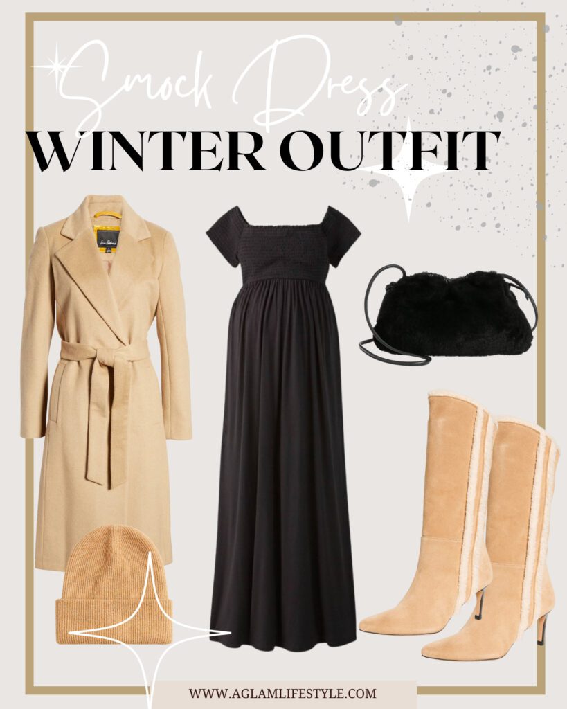 Winter Maternity Smock Dresses