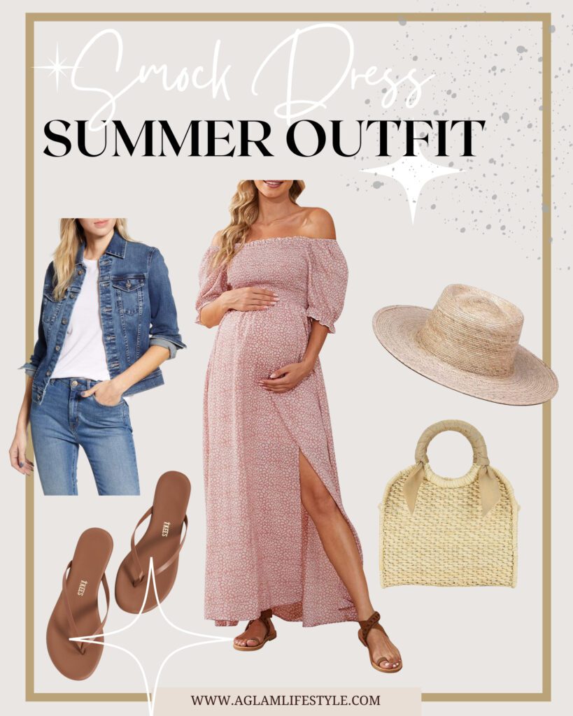 Summer smock dress outfit