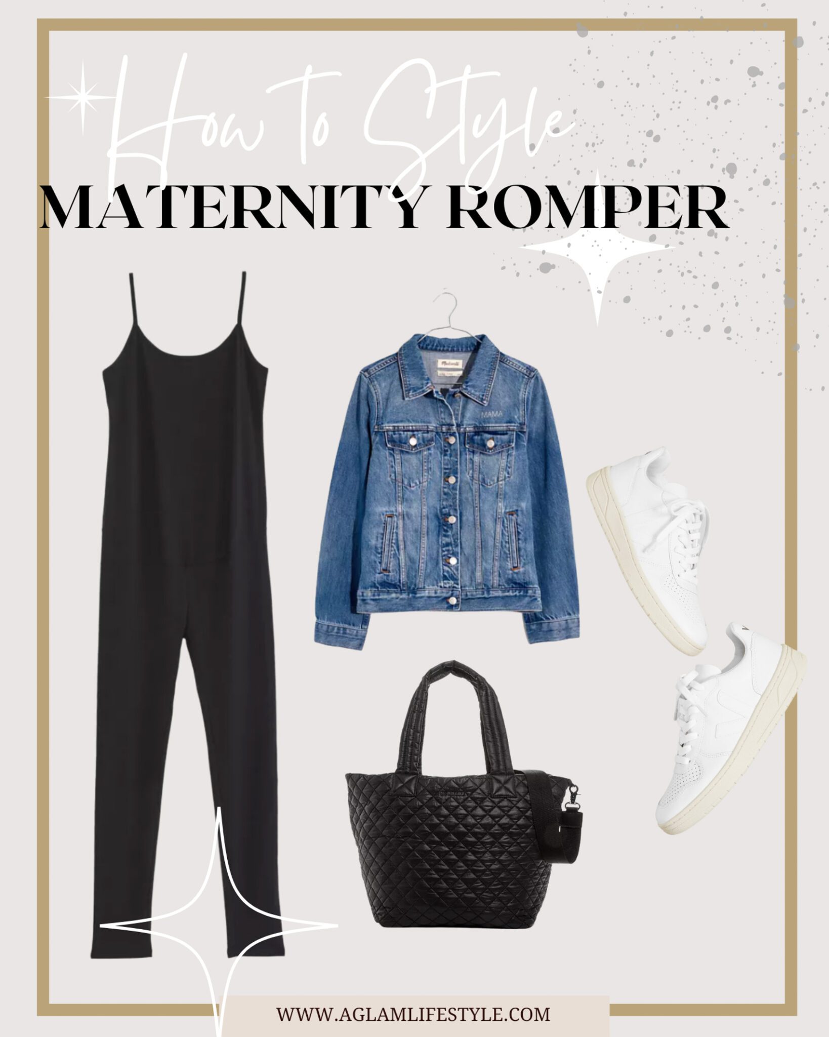 Maternity jumpsuit outfit idea