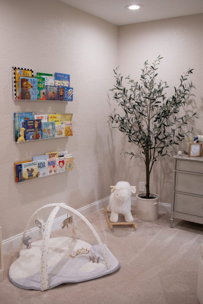 cozy corner in a nursery 