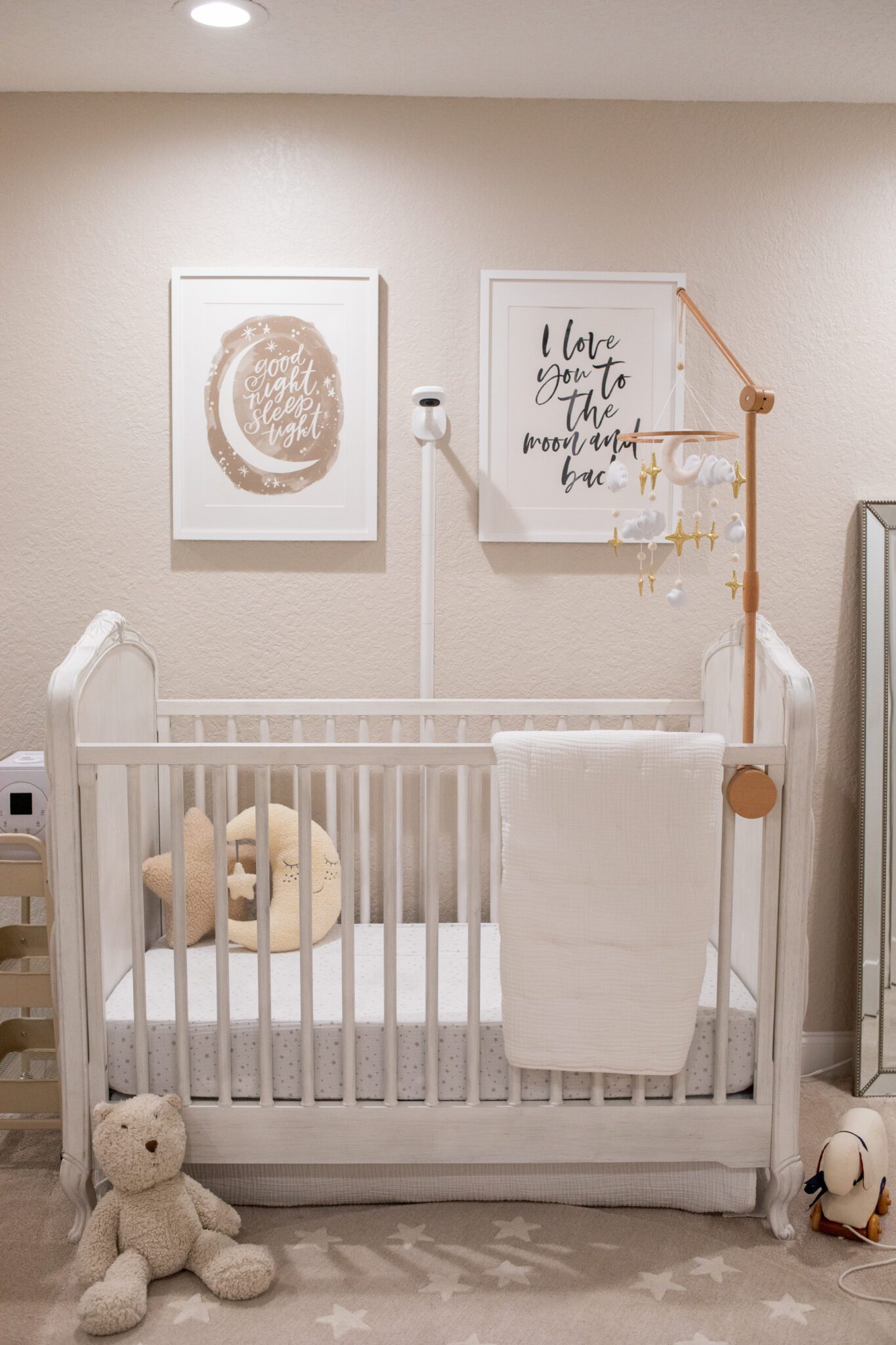 crib in a baby boy nursery 